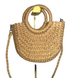 #127 Fashion Raffia Tote/bucket Handbag